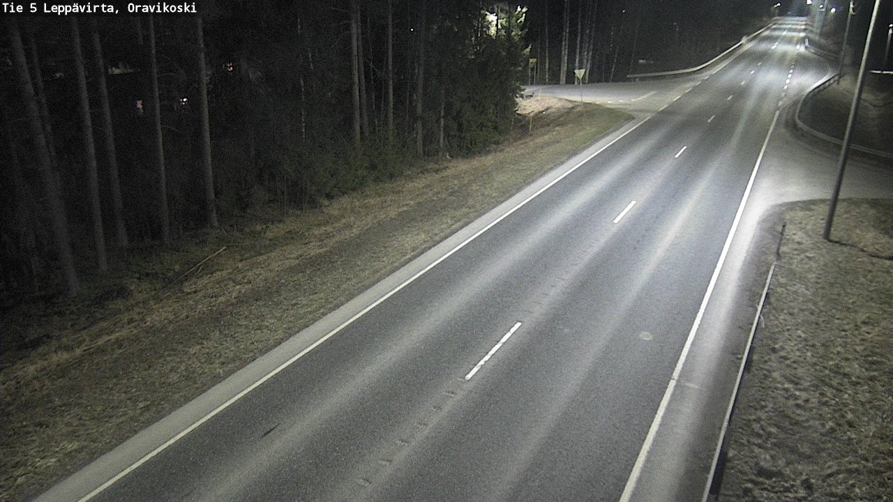 Weather Camera Image Väg 5 Leppävirta, Oravikoski, Leppävirta, Pohjois-Savo