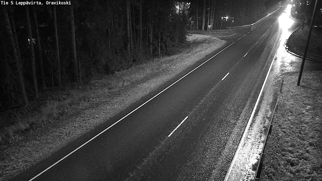 Weather Camera Image Väg 5 Leppävirta, Oravikoski, Leppävirta, Pohjois-Savo