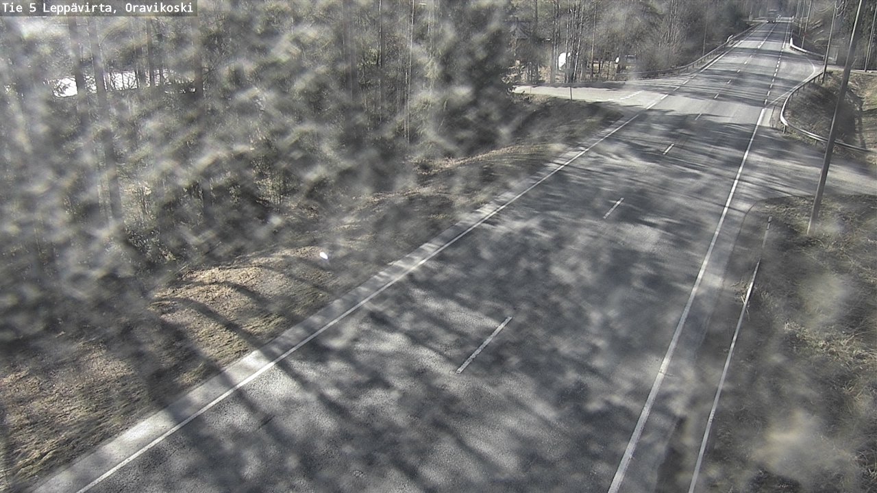 Weather Camera Image Väg 5 Leppävirta, Oravikoski, Leppävirta, Pohjois-Savo