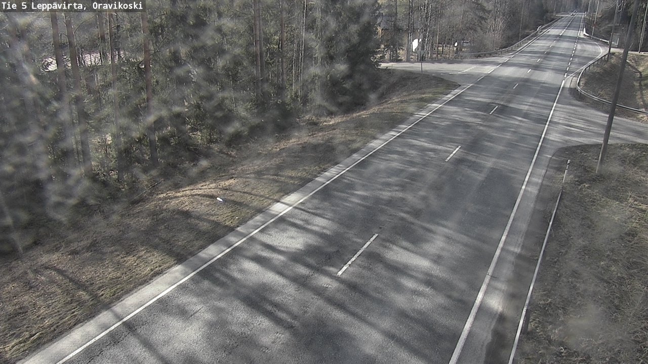 Weather Camera Image Väg 5 Leppävirta, Oravikoski, Leppävirta, Pohjois-Savo
