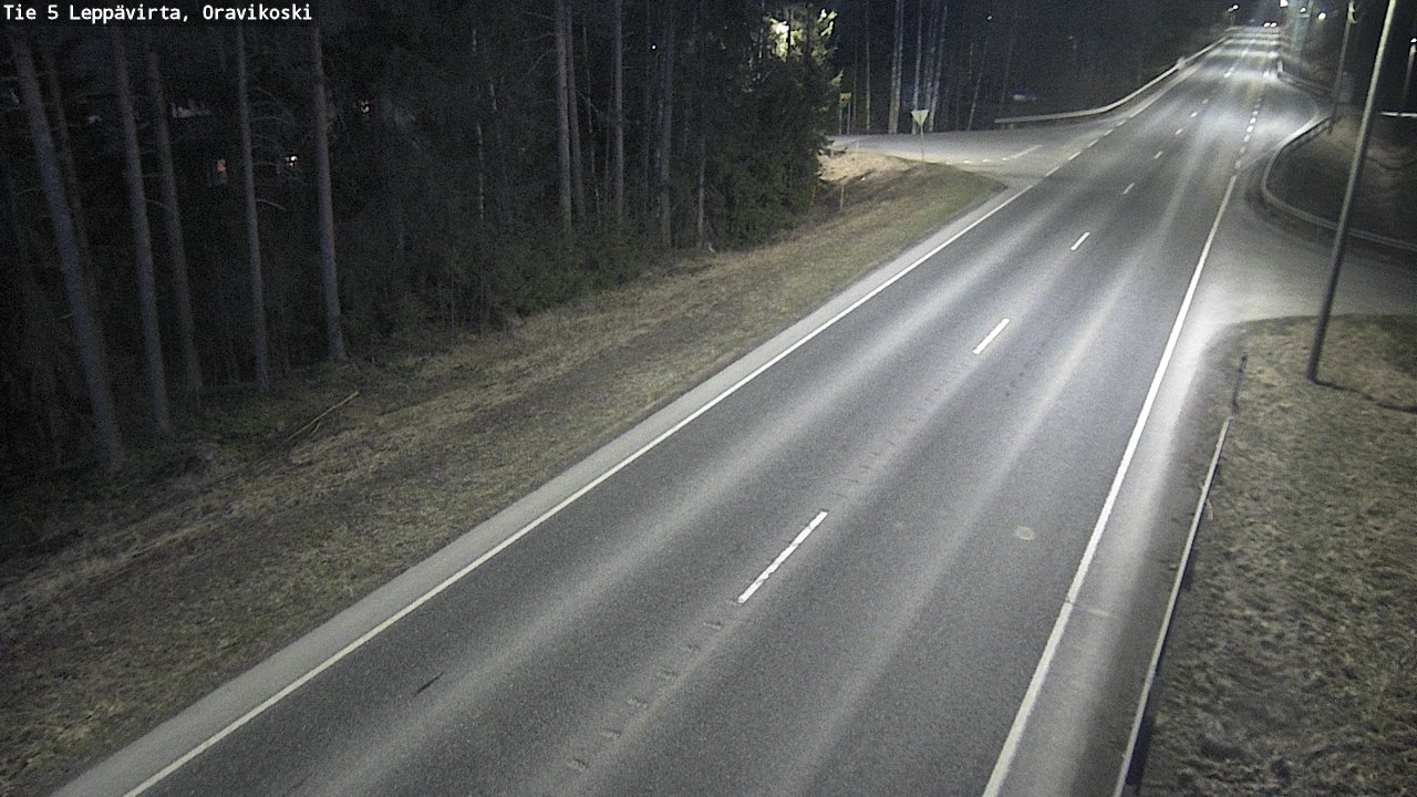 Weather Camera Image Väg 5 Leppävirta, Oravikoski, Leppävirta, Pohjois-Savo