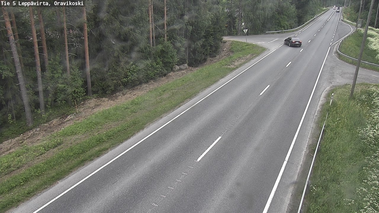 Kelikamerat Kuva Tie 5 Leppävirta, Oravikoski, Leppävirta, Pohjois-Savo