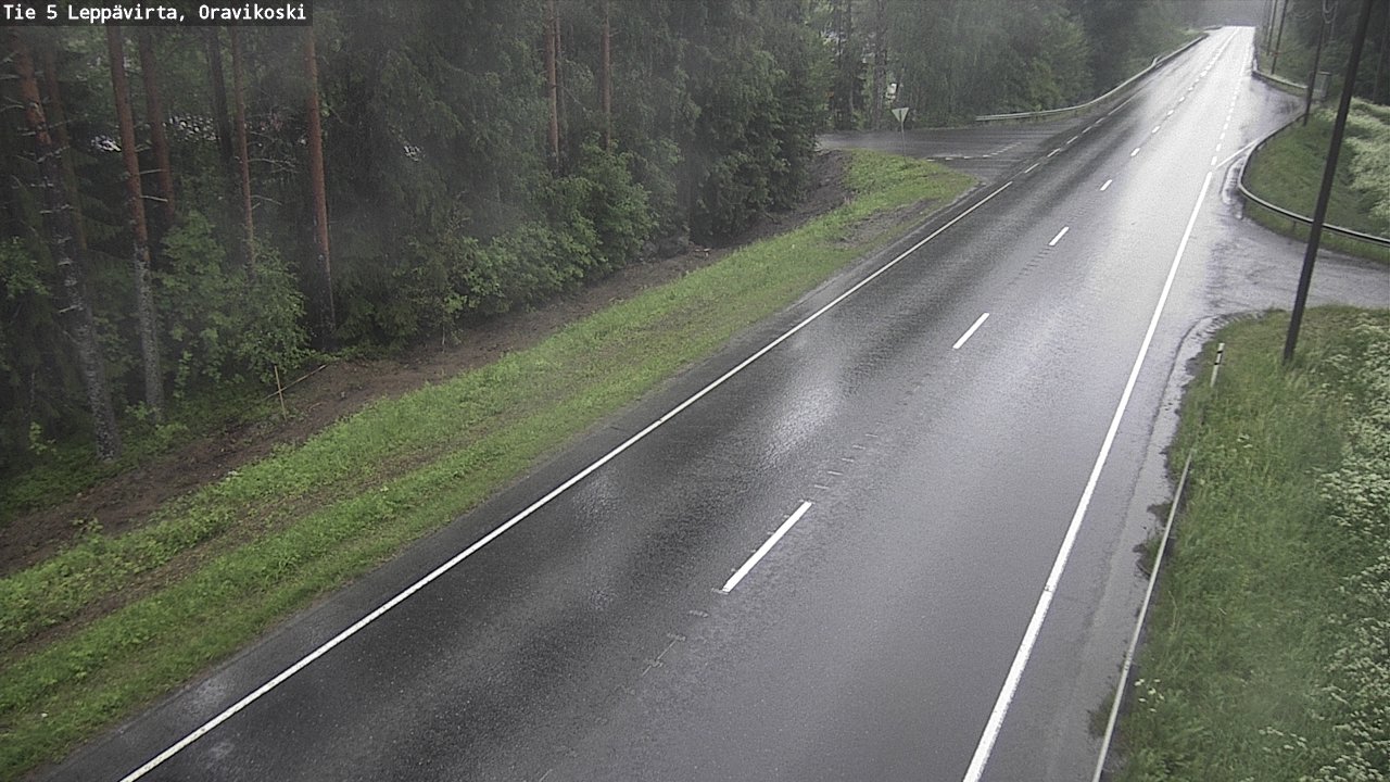 Kelikamerat Kuva Tie 5 Leppävirta, Oravikoski, Leppävirta, Pohjois-Savo