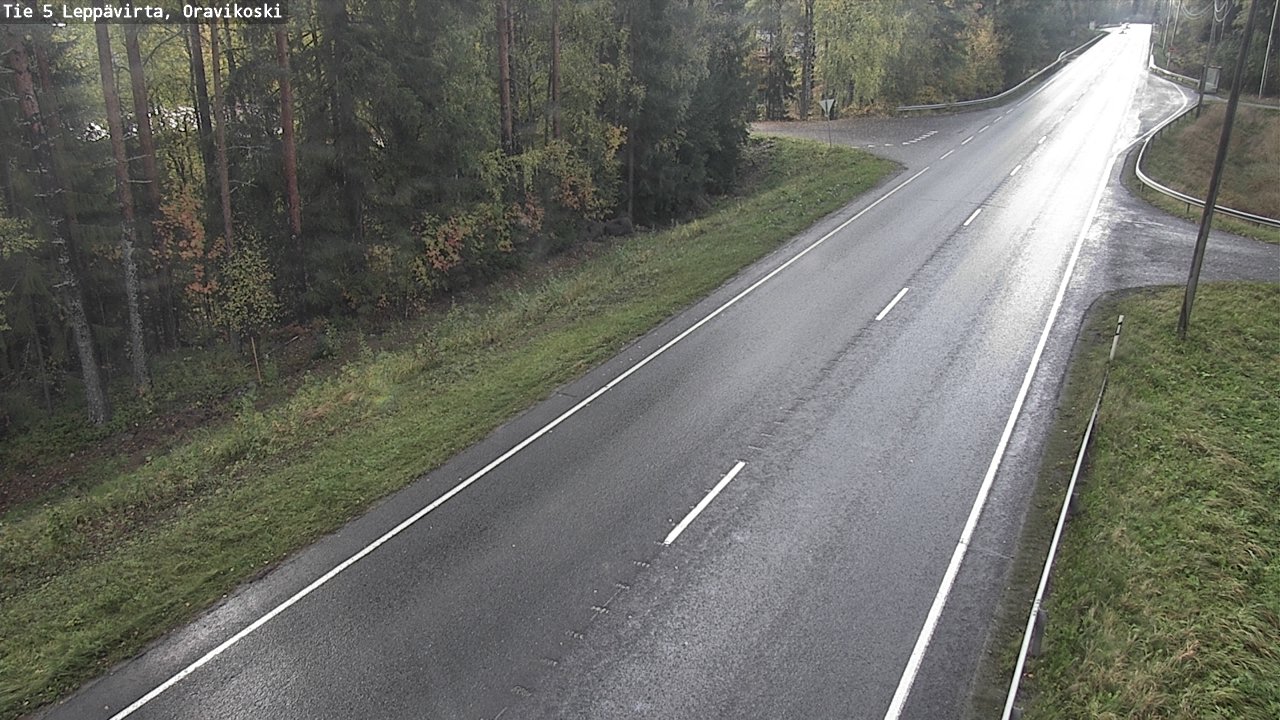 Weather Camera Image Road 5 Leppävirta, Oravikoski, Leppävirta, Pohjois-Savo