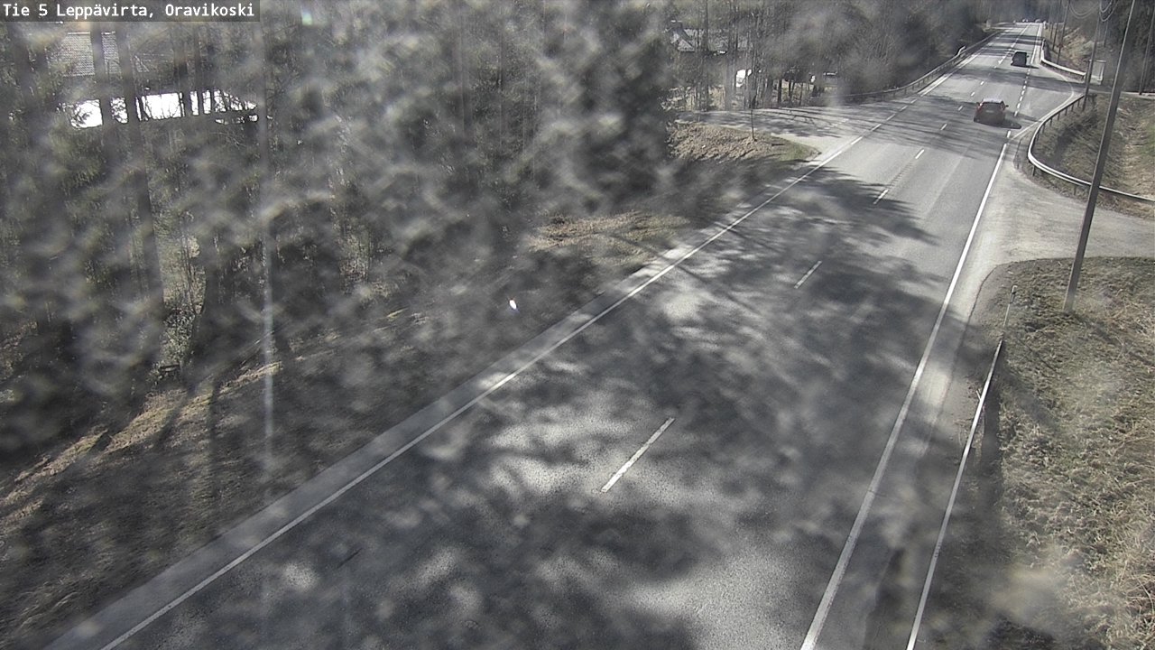 Weather Camera Image Väg 5 Leppävirta, Oravikoski, Leppävirta, Pohjois-Savo