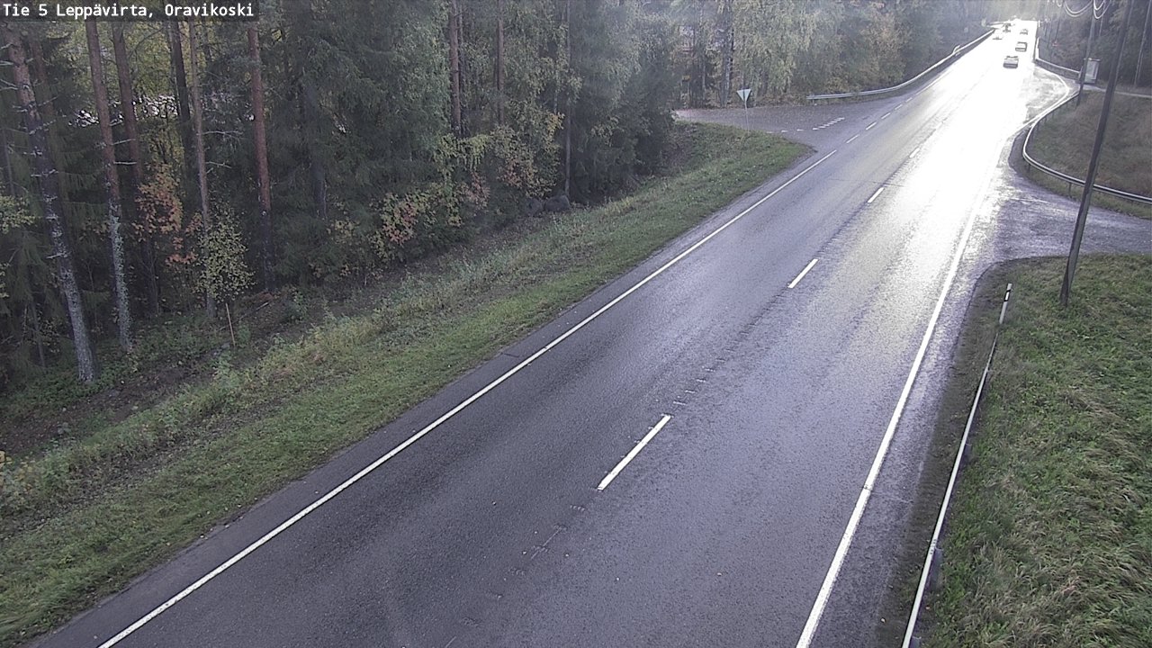 Weather Camera Image Road 5 Leppävirta, Oravikoski, Leppävirta, Pohjois-Savo