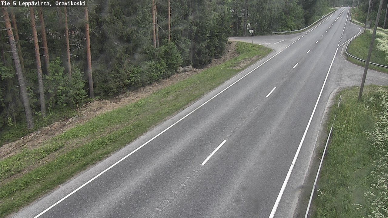 Kelikamerat Kuva Tie 5 Leppävirta, Oravikoski, Leppävirta, Pohjois-Savo