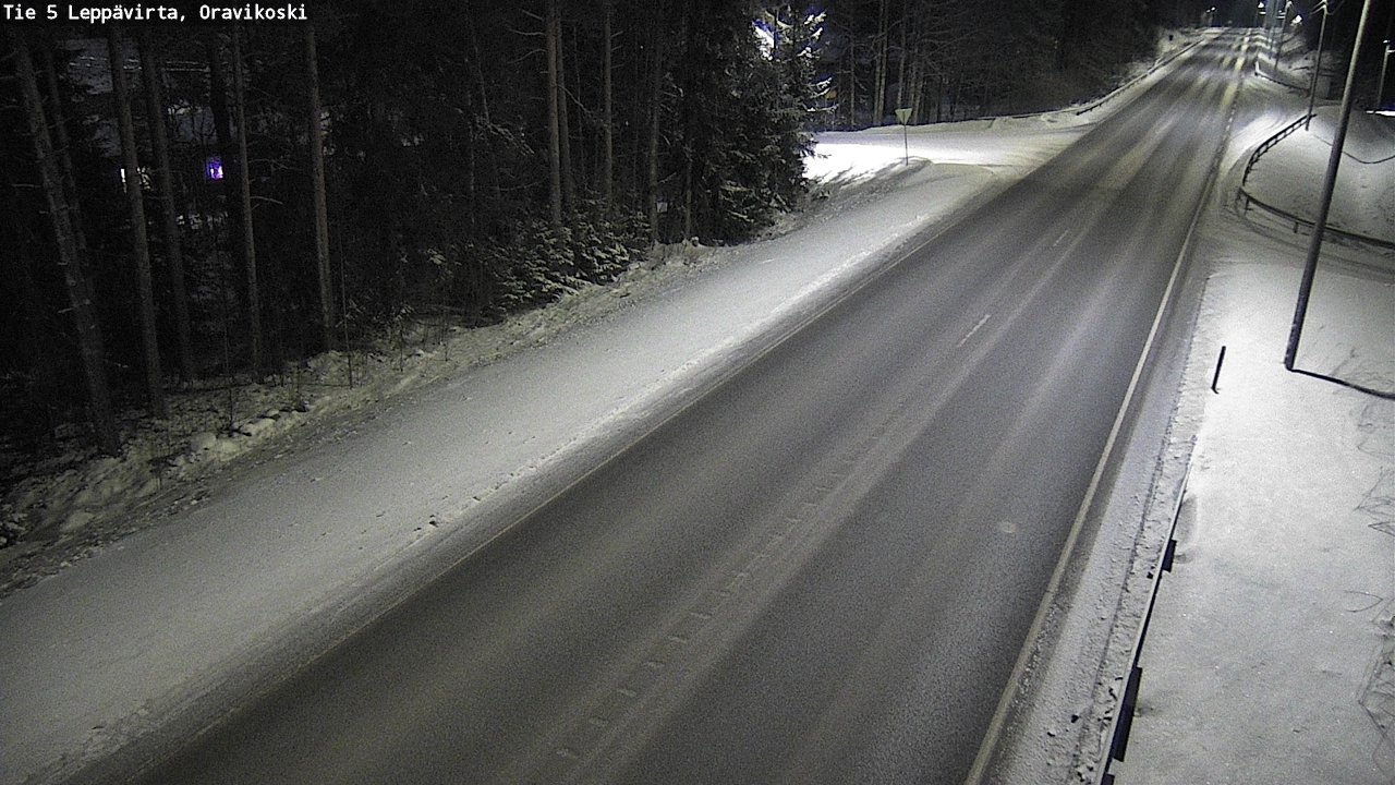 Weather Camera Image Väg 5 Leppävirta, Oravikoski, Leppävirta, Pohjois-Savo
