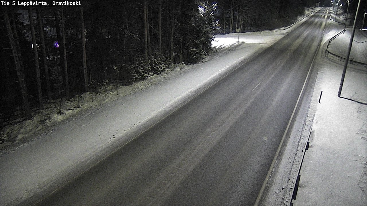 Weather Camera Image Väg 5 Leppävirta, Oravikoski, Leppävirta, Pohjois-Savo
