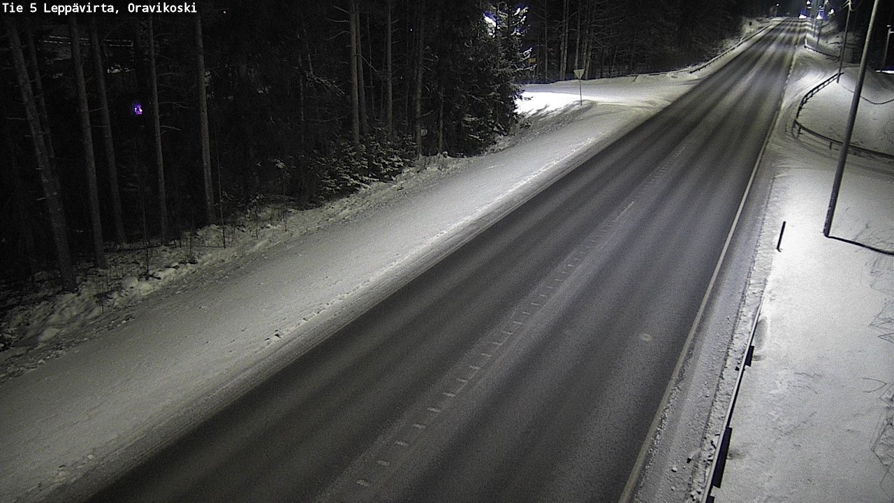 Weather Camera Image Road 5 Leppävirta, Oravikoski, Leppävirta, Pohjois-Savo