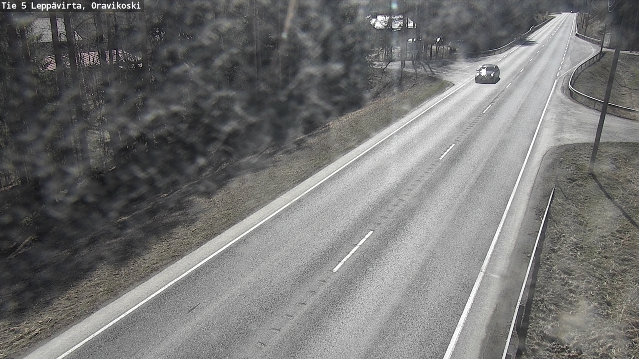 Weather Camera Image Väg 5 Leppävirta, Oravikoski, Leppävirta, Pohjois-Savo