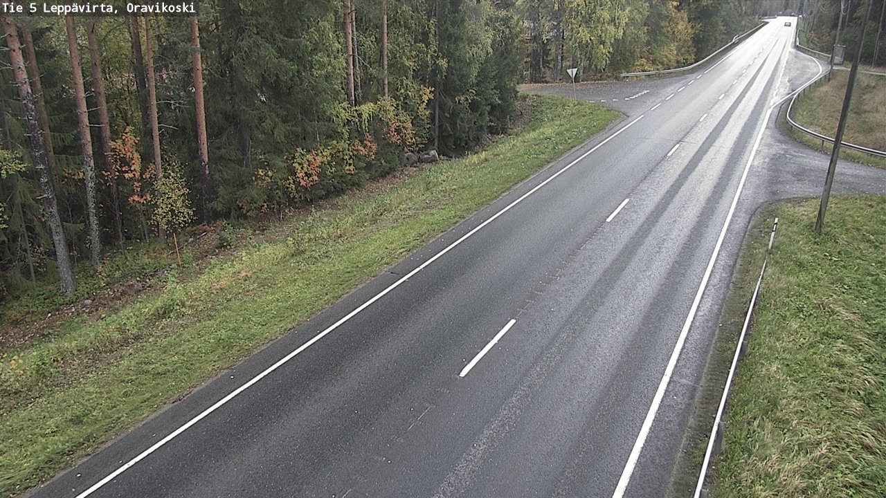 Weather Camera Image Road 5 Leppävirta, Oravikoski, Leppävirta, Pohjois-Savo