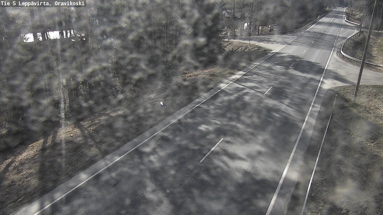 Weather Camera Image Väg 5 Leppävirta, Oravikoski, Leppävirta, Pohjois-Savo