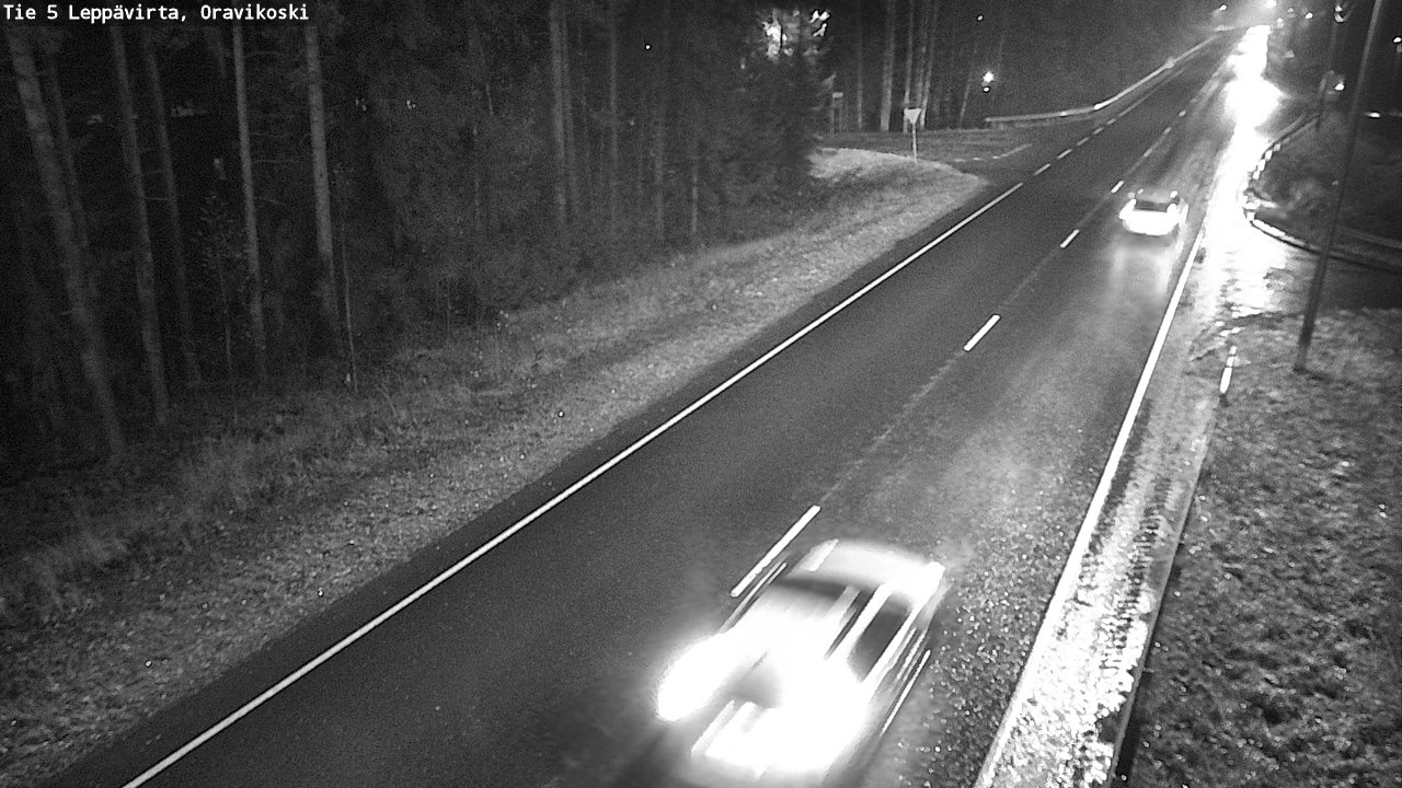 Weather Camera Image Väg 5 Leppävirta, Oravikoski, Leppävirta, Pohjois-Savo