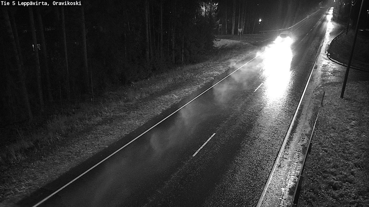 Weather Camera Image Väg 5 Leppävirta, Oravikoski, Leppävirta, Pohjois-Savo