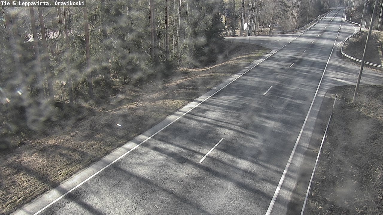 Weather Camera Image Väg 5 Leppävirta, Oravikoski, Leppävirta, Pohjois-Savo