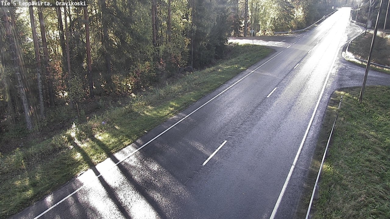Weather Camera Image Road 5 Leppävirta, Oravikoski, Leppävirta, Pohjois-Savo