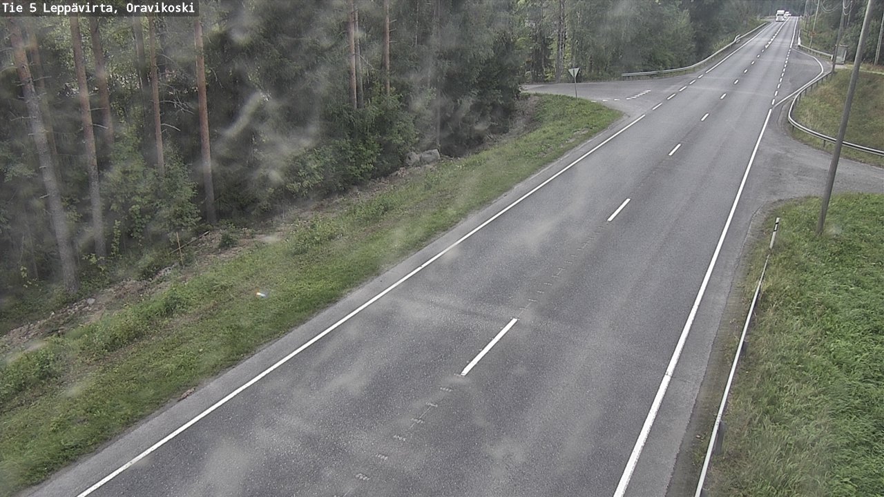 Weather Camera Image Road 5 Leppävirta, Oravikoski, Leppävirta, Pohjois-Savo