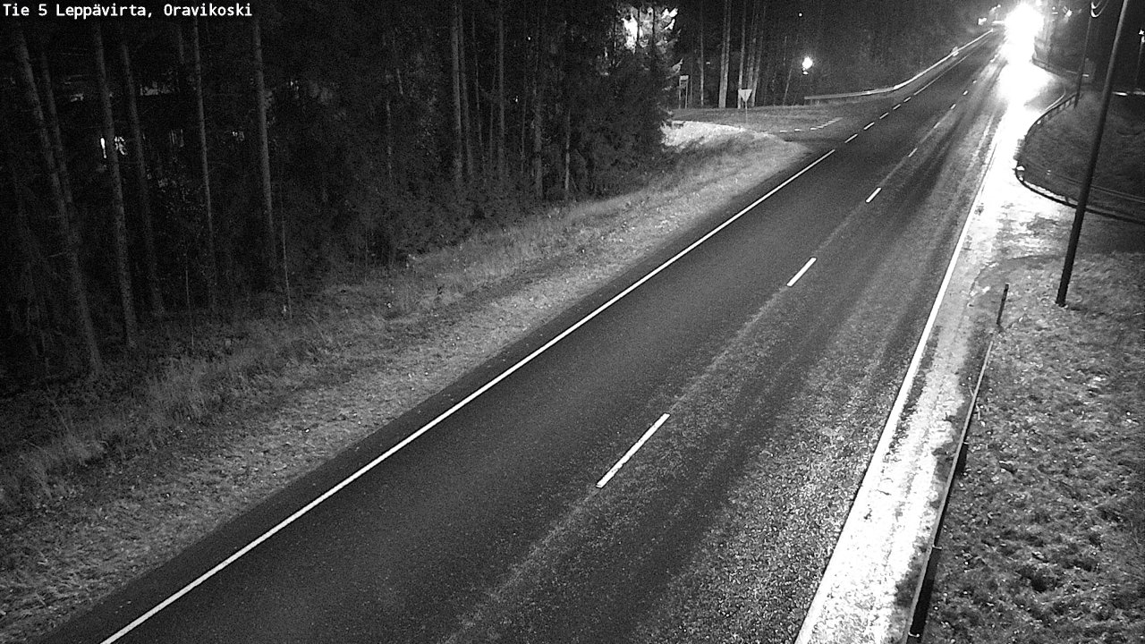 Weather Camera Image Väg 5 Leppävirta, Oravikoski, Leppävirta, Pohjois-Savo