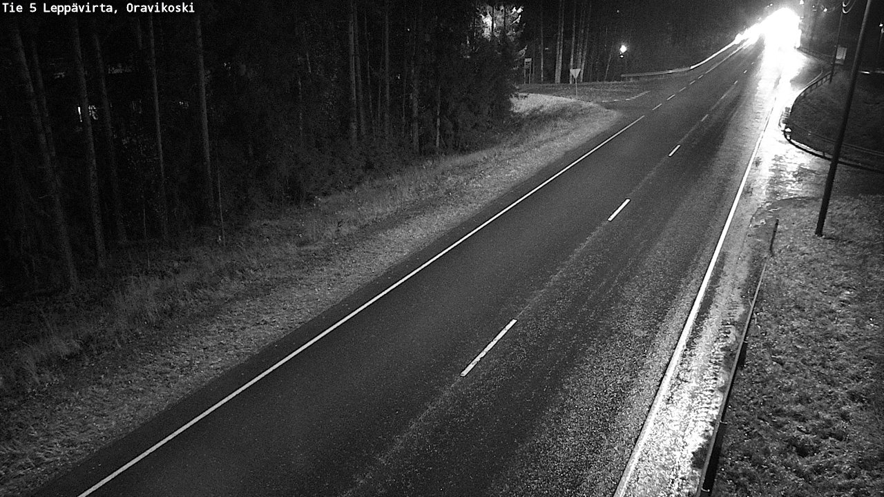 Weather Camera Image Väg 5 Leppävirta, Oravikoski, Leppävirta, Pohjois-Savo