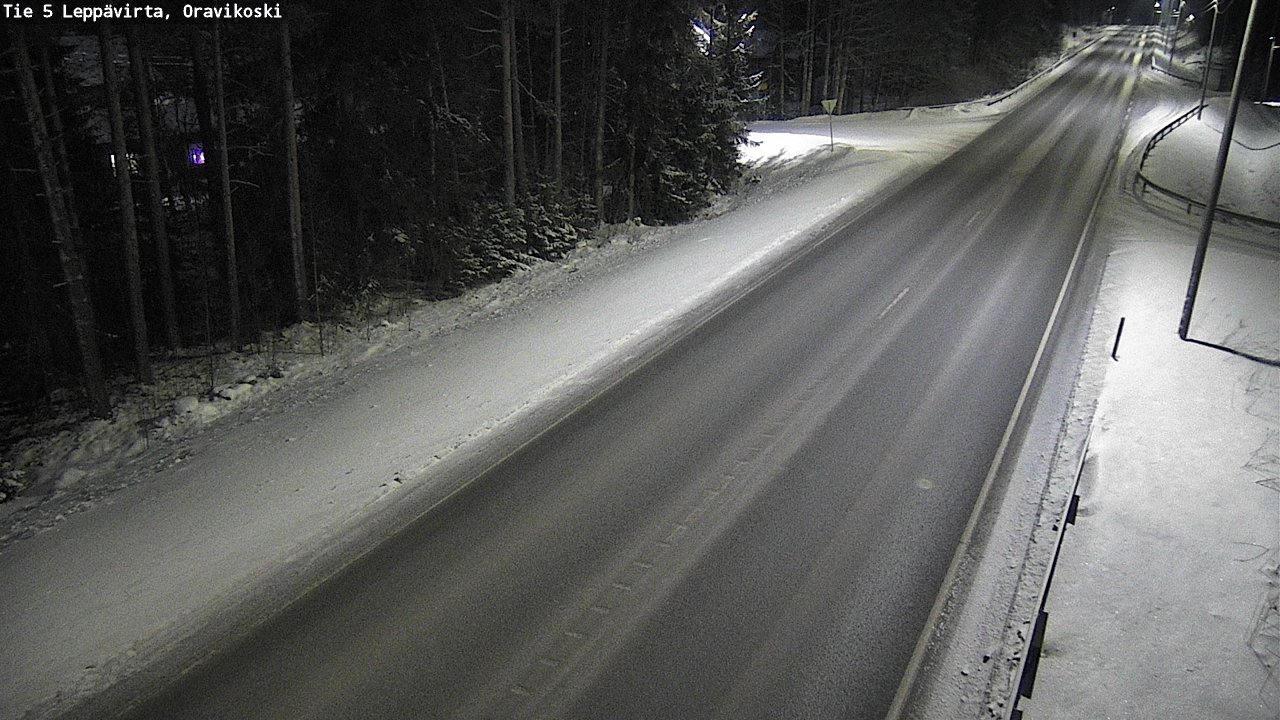 Weather Camera Image Väg 5 Leppävirta, Oravikoski, Leppävirta, Pohjois-Savo