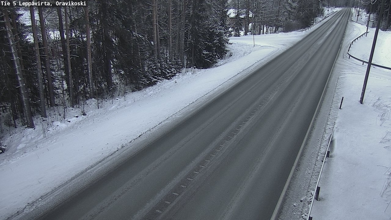 Weather Camera Image Väg 5 Leppävirta, Oravikoski, Leppävirta, Pohjois-Savo