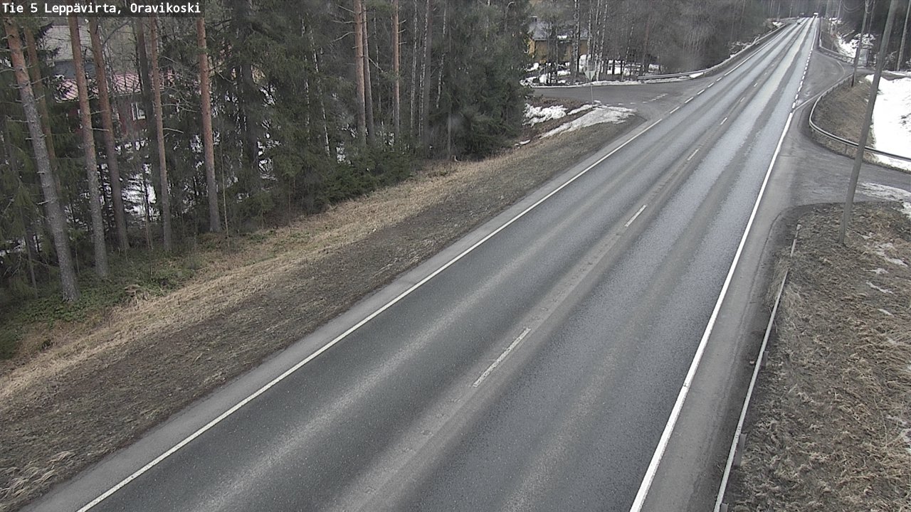 Weather Camera Image Road 5 Leppävirta, Oravikoski, Leppävirta, Pohjois-Savo