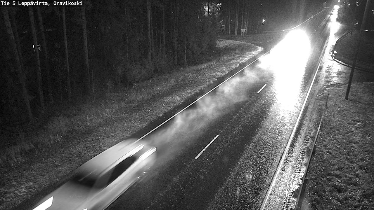 Weather Camera Image Väg 5 Leppävirta, Oravikoski, Leppävirta, Pohjois-Savo