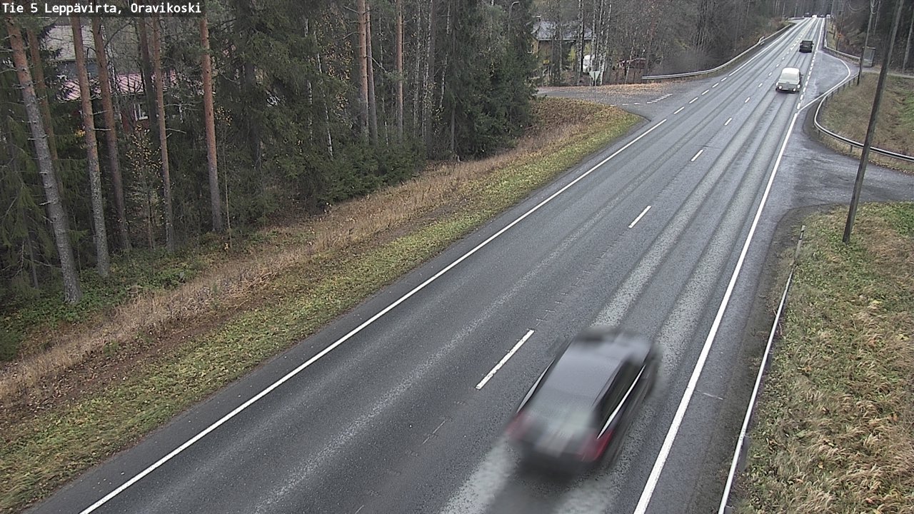 Weather Camera Image Väg 5 Leppävirta, Oravikoski, Leppävirta, Pohjois-Savo