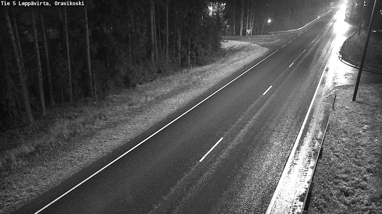 Weather Camera Image Väg 5 Leppävirta, Oravikoski, Leppävirta, Pohjois-Savo