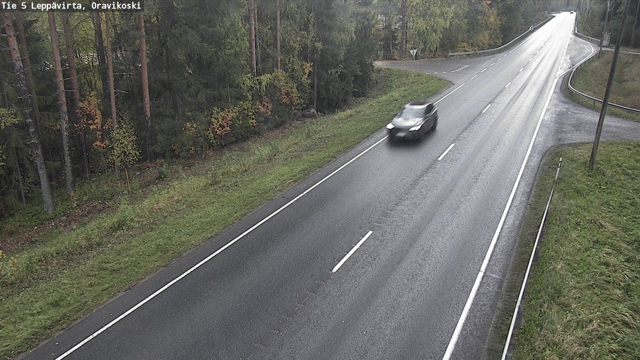 Weather Camera Image Road 5 Leppävirta, Oravikoski, Leppävirta, Pohjois-Savo
