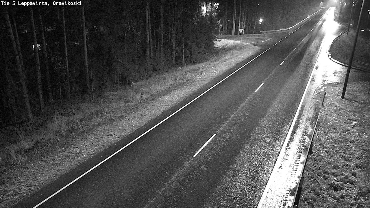 Weather Camera Image Väg 5 Leppävirta, Oravikoski, Leppävirta, Pohjois-Savo