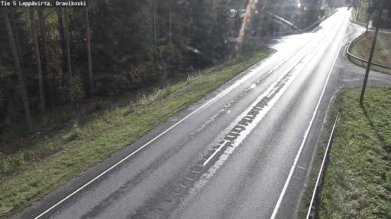 Weather Camera Image Road 5 Leppävirta, Oravikoski, Leppävirta, Pohjois-Savo