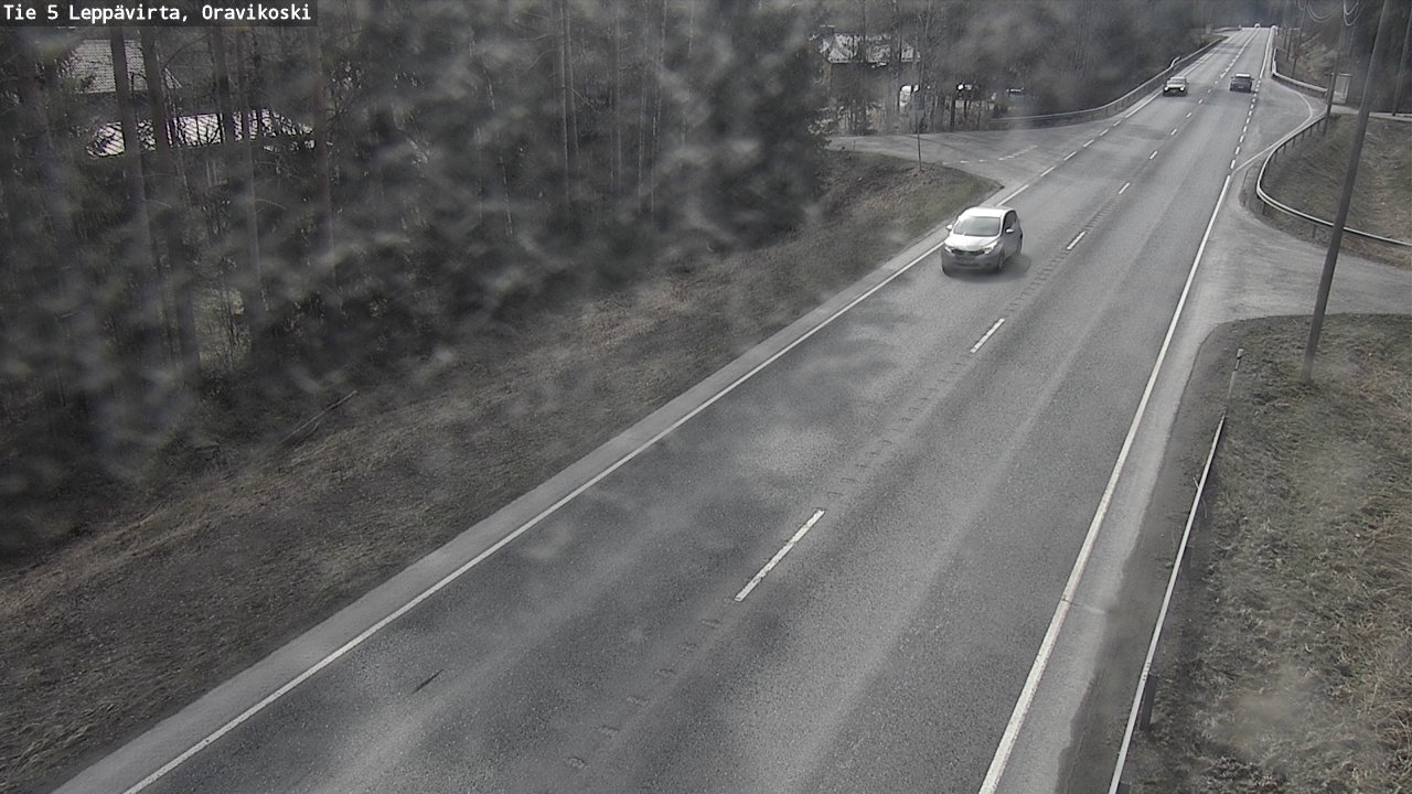 Weather Camera Image Väg 5 Leppävirta, Oravikoski, Leppävirta, Pohjois-Savo