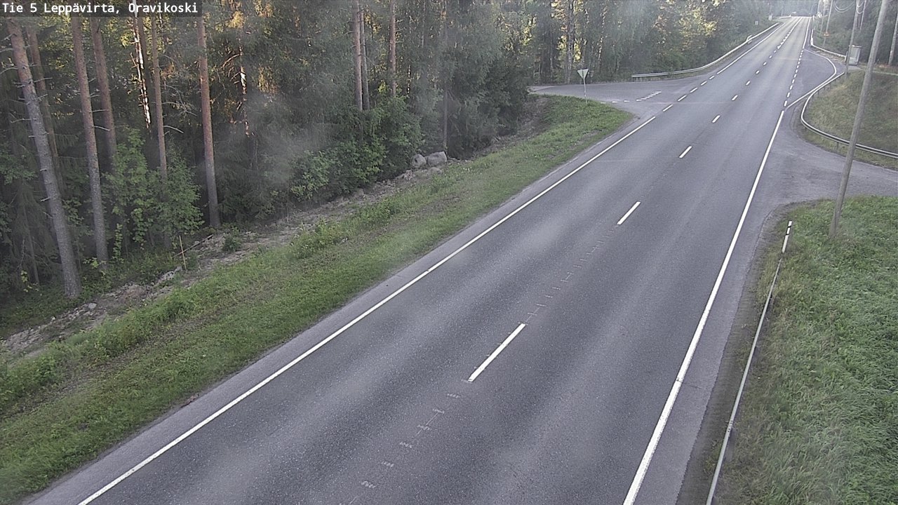 Weather Camera Image Road 5 Leppävirta, Oravikoski, Leppävirta, Pohjois-Savo
