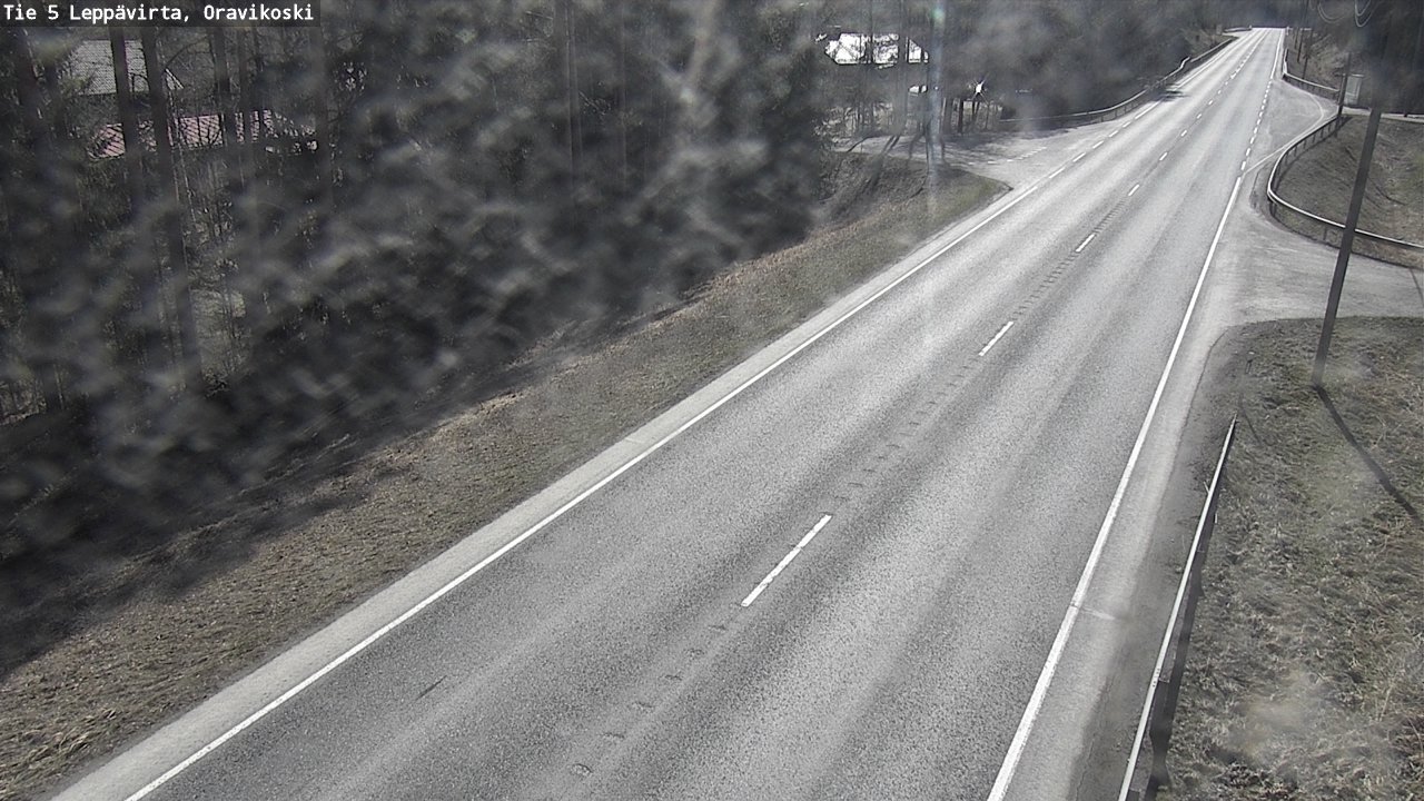 Weather Camera Image Väg 5 Leppävirta, Oravikoski, Leppävirta, Pohjois-Savo