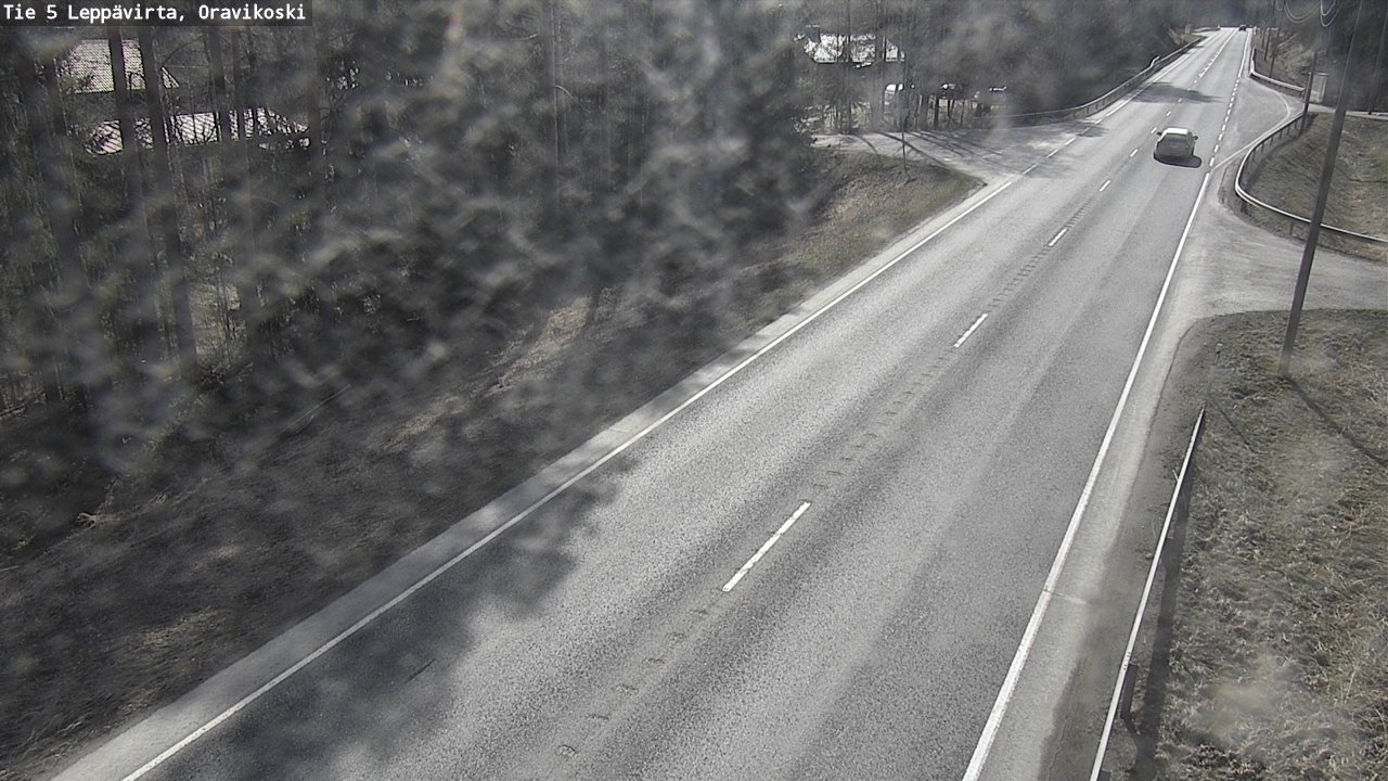Weather Camera Image Väg 5 Leppävirta, Oravikoski, Leppävirta, Pohjois-Savo