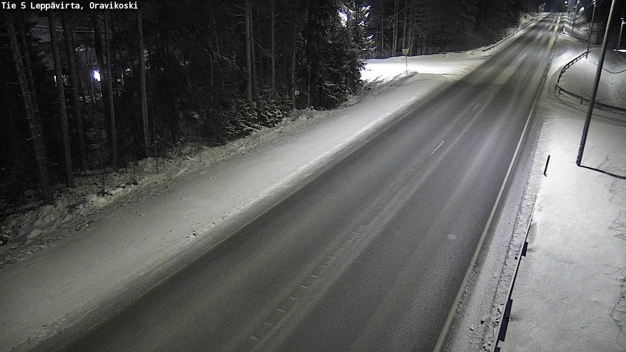 Weather Camera Image Väg 5 Leppävirta, Oravikoski, Leppävirta, Pohjois-Savo