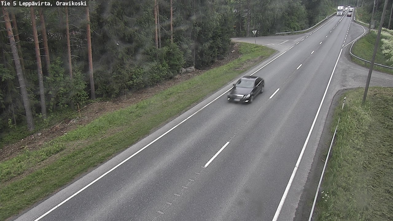 Weather Camera Image Väg 5 Leppävirta, Oravikoski, Leppävirta, Pohjois-Savo