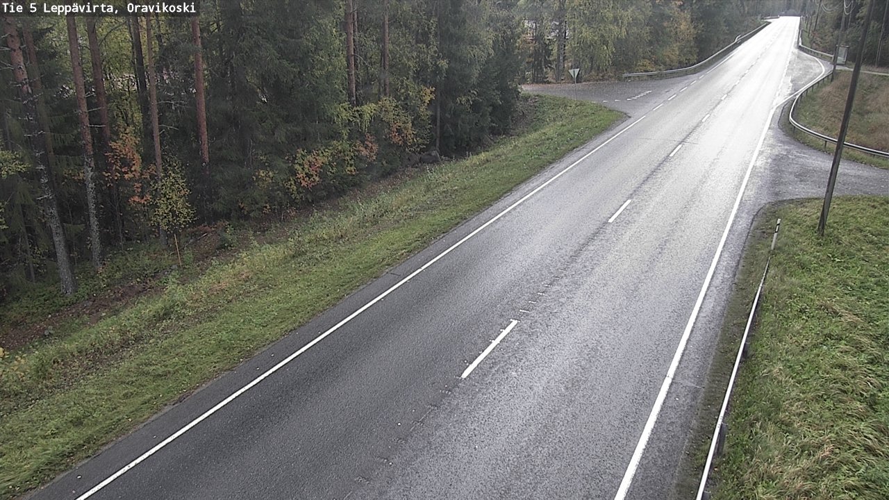 Weather Camera Image Road 5 Leppävirta, Oravikoski, Leppävirta, Pohjois-Savo