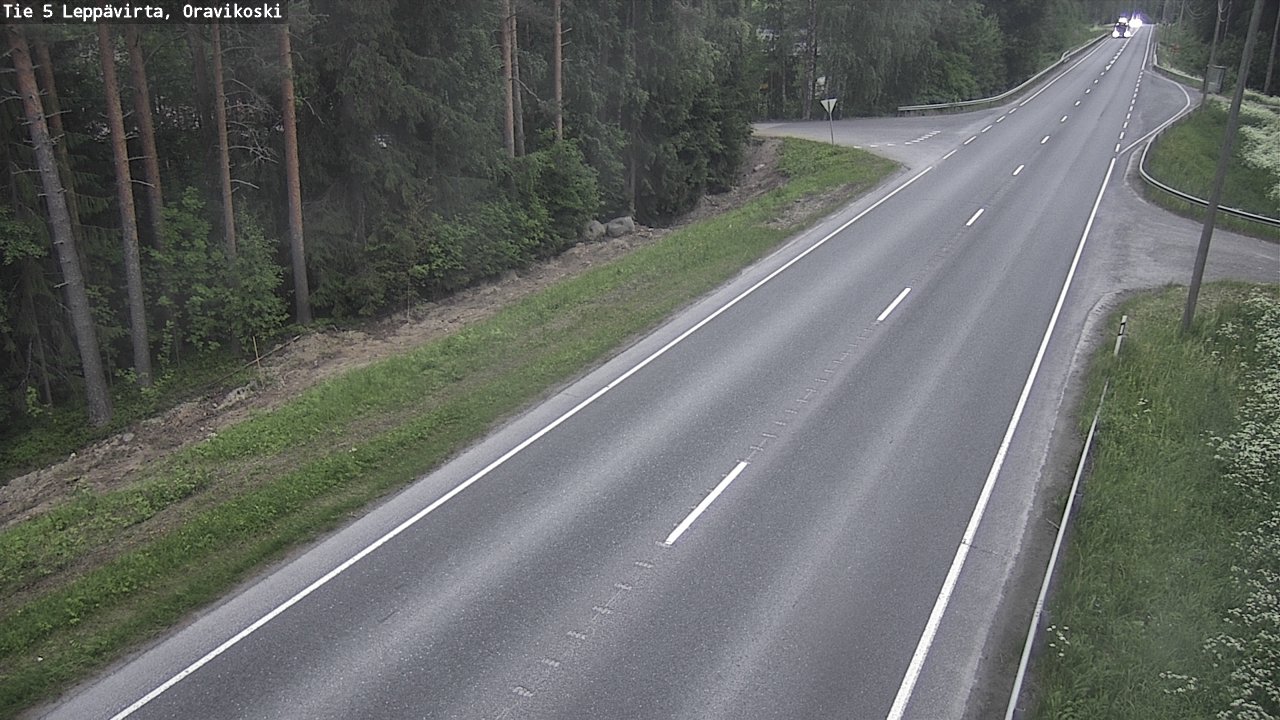 Kelikamerat Kuva Tie 5 Leppävirta, Oravikoski, Leppävirta, Pohjois-Savo