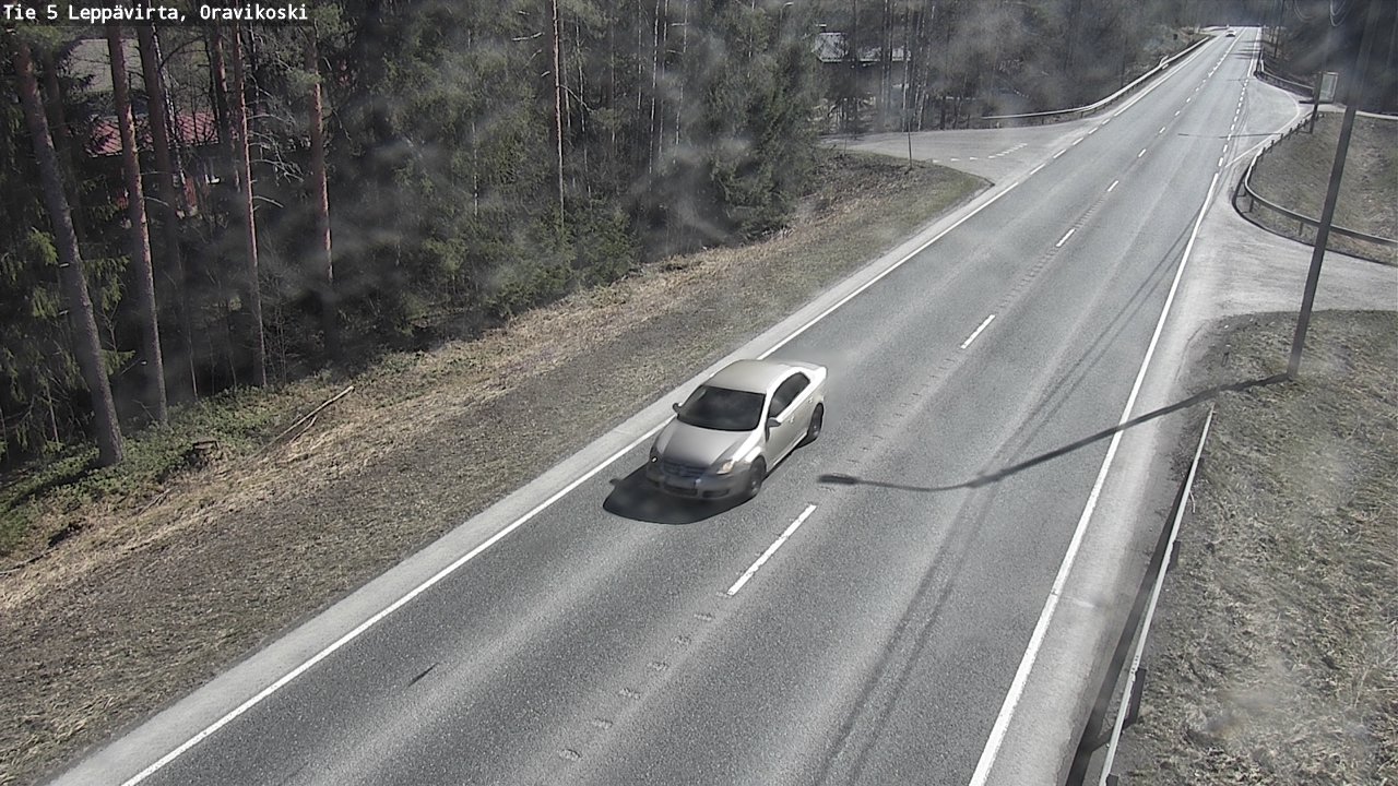Weather Camera Image Väg 5 Leppävirta, Oravikoski, Leppävirta, Pohjois-Savo