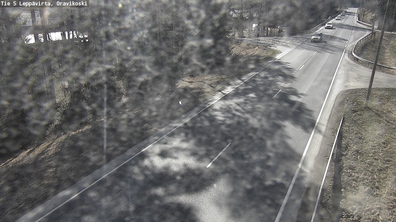 Weather Camera Image Väg 5 Leppävirta, Oravikoski, Leppävirta, Pohjois-Savo