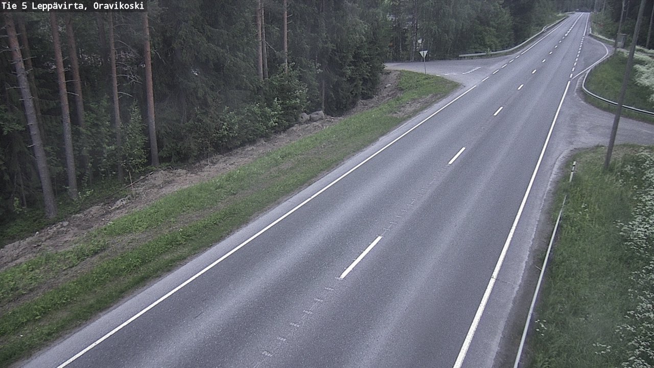 Kelikamerat Kuva Tie 5 Leppävirta, Oravikoski, Leppävirta, Pohjois-Savo