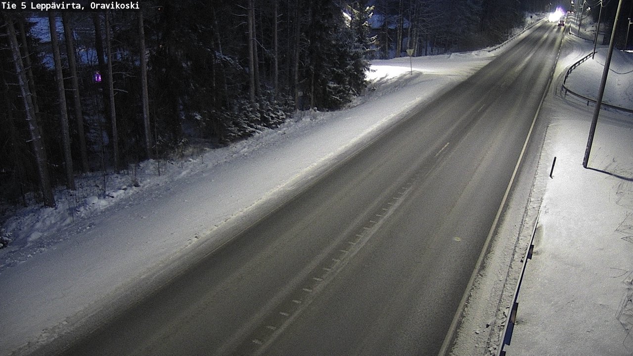 Weather Camera Image Väg 5 Leppävirta, Oravikoski, Leppävirta, Pohjois-Savo
