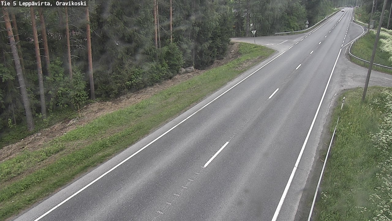 Kelikamerat Kuva Tie 5 Leppävirta, Oravikoski, Leppävirta, Pohjois-Savo