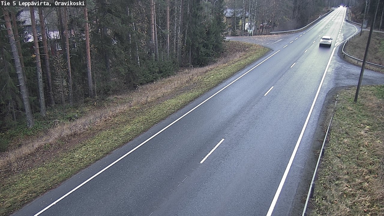 Weather Camera Image Väg 5 Leppävirta, Oravikoski, Leppävirta, Pohjois-Savo