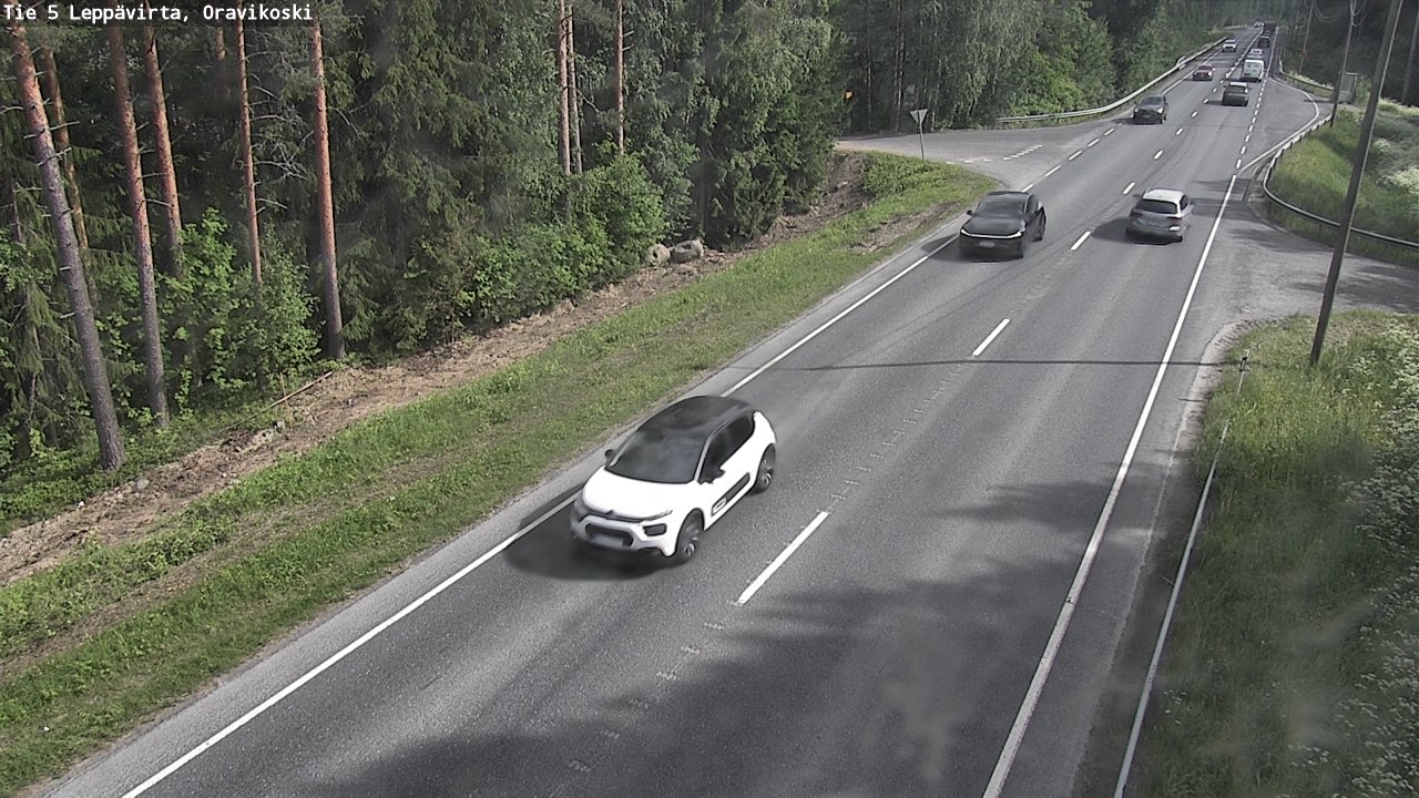 Kelikamerat Kuva Tie 5 Leppävirta, Oravikoski, Leppävirta, Pohjois-Savo