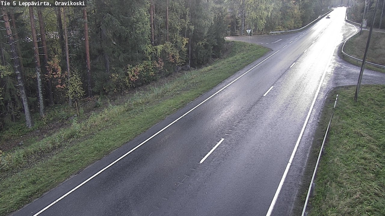 Weather Camera Image Road 5 Leppävirta, Oravikoski, Leppävirta, Pohjois-Savo