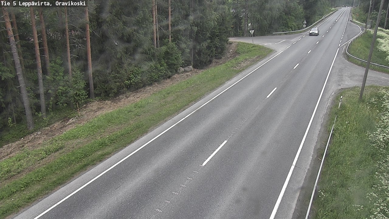 Kelikamerat Kuva Tie 5 Leppävirta, Oravikoski, Leppävirta, Pohjois-Savo